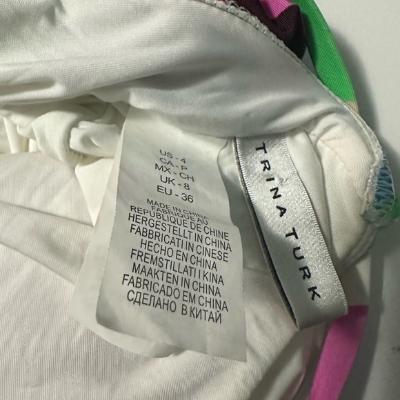 Trina Turk Kaleidoscope One Piece Swimsuit Size 4 - Picture 4 of 4